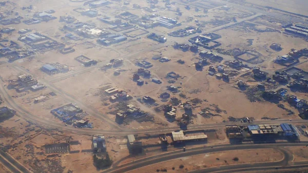 มุมมองจากเครื่องบินอียิปต์ — ภาพถ่ายสต็อก