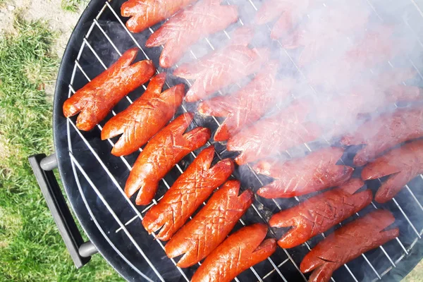 チェコの焼きソーセージ — ストック写真