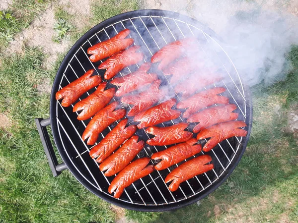 Czech grilled sausages — Stock Photo, Image