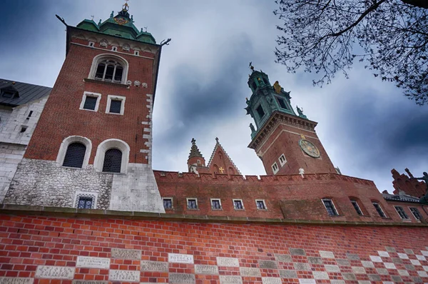 Régi krakkói kastély Wawel — Stock Fotó