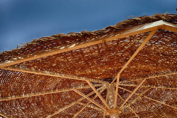 Parasol textuur in de hete zomer — Stockfoto