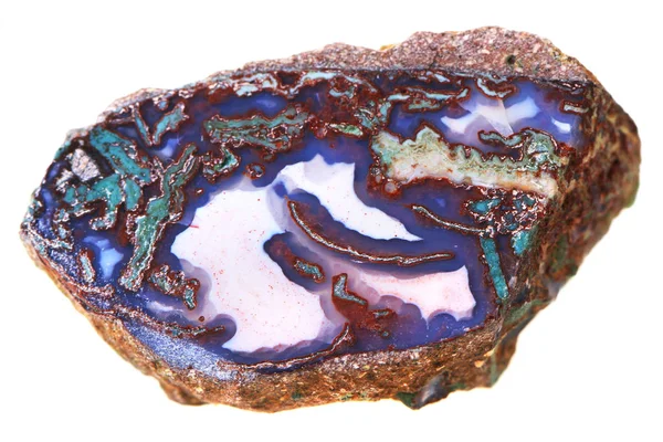 Выделенный драгоценный камень чешского агата — стоковое фото