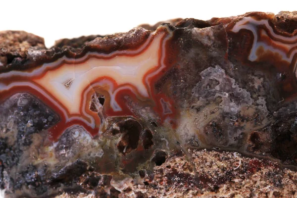 Tsjechische Agaat minerale textuur — Stockfoto