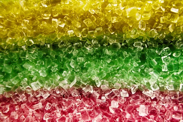 Sukkerframstilling i farger – stockfoto