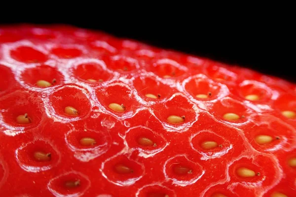 Frische Erdbeertextur — Stockfoto