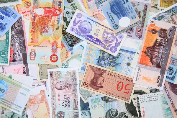 Bankbiljetten uit de hele wereld — Stockfoto