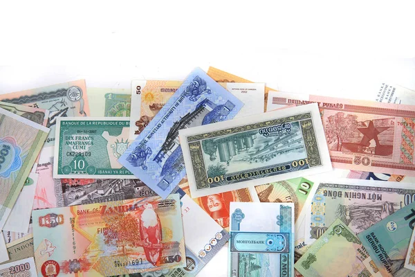 Banknotes from the all world — Stock Photo, Image