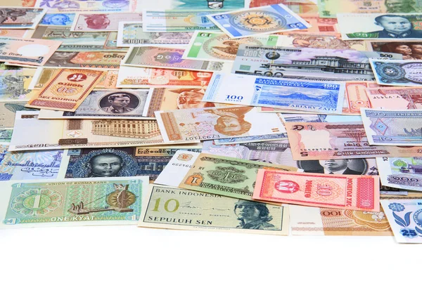 Banknotes from the all world — Stock Photo, Image