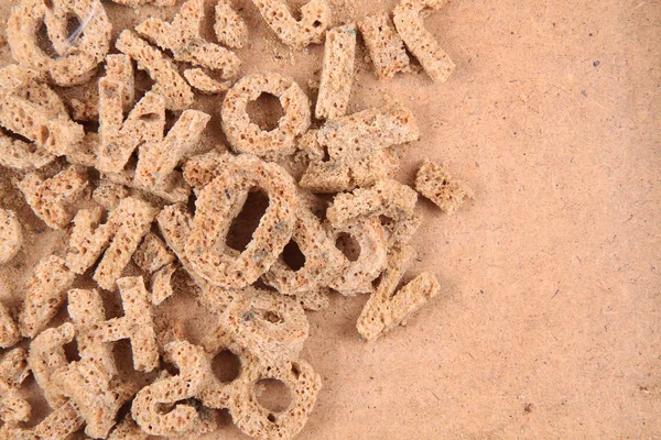 Old letters from bread — Stock Photo, Image