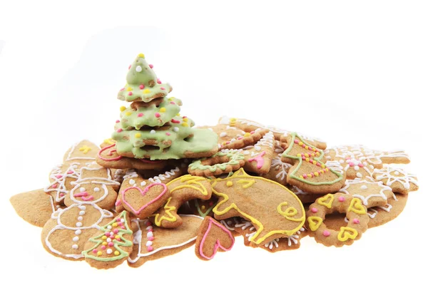 Christmas gingerbread isolated — Stock Photo, Image