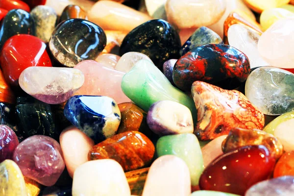 Кольорова текстура мінералів і дорогоцінних каменів — стокове фото