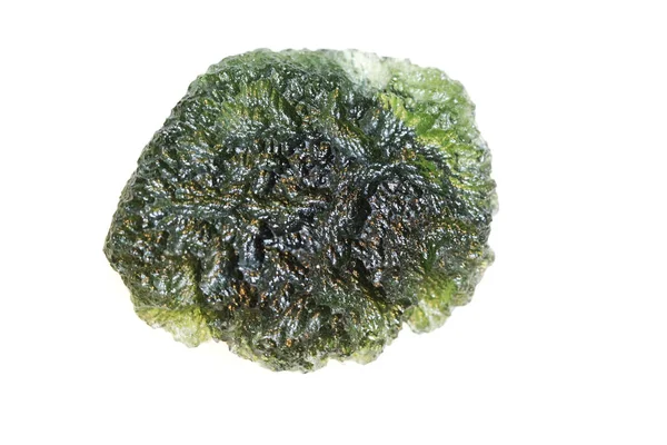 Czech moldavite minéral isolé — Photo