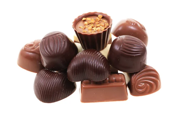 Choklad Bonbons isolerade — Stockfoto