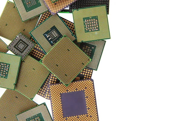 CPU-Mikropozessoren isoliert — Stockfoto