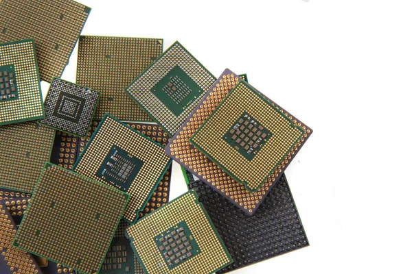 Cpu micropocessors isolated — Stock Photo, Image