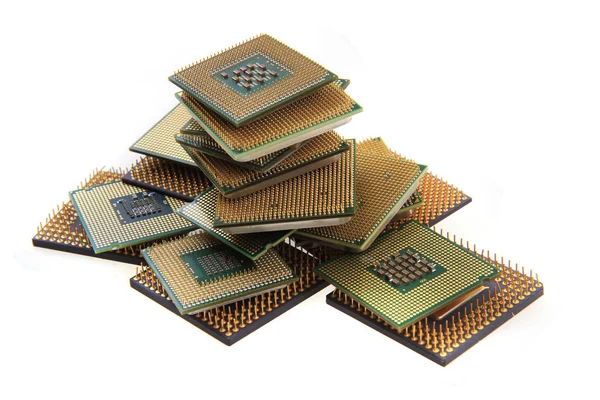 CPU micropocessors isolerade — Stockfoto