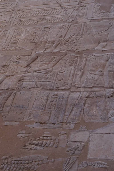 Textura hieroglifo do Egito karnak — Fotografia de Stock