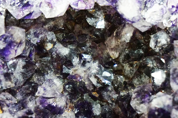 Violette Amethyst-Textur — Stockfoto