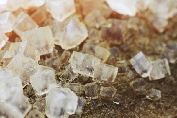 盐天然矿物立方体 — 图库照片