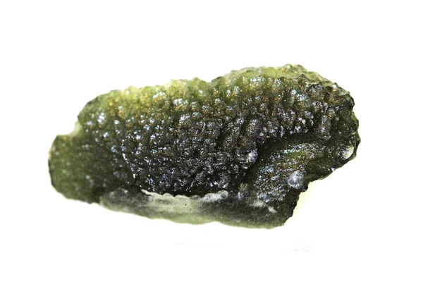 Czech moldavite mineral isolated — Stock Photo, Image