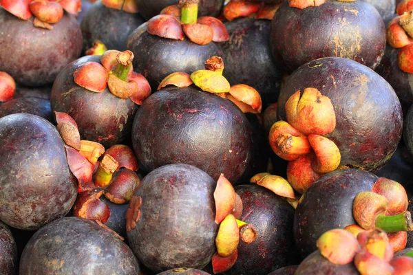 Exotisk mangostan frukt konsistens — Stockfoto