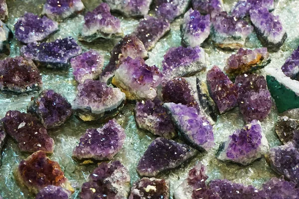 Violette Amethyst-Textur — Stockfoto