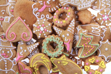 Noel zencefilli ekmek izole