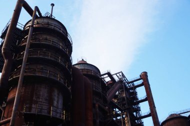 Ostrava 'dan Vitkovice çelik sanayi binaları