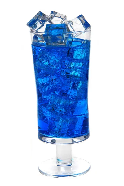 Bevanda blu curacao isolato — Foto Stock