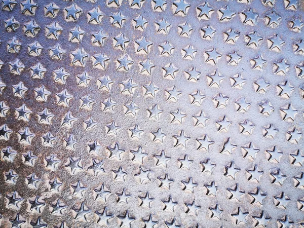 Estrelas de ferro textura de aço — Fotografia de Stock