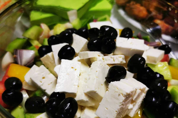 Textura de ensalada de greece —  Fotos de Stock