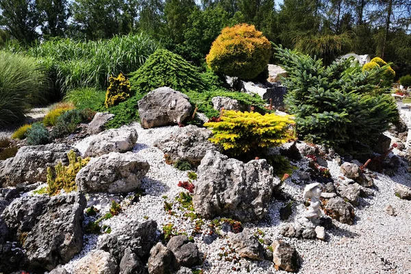 Kleiner grüner japanischer Garten — Stockfoto