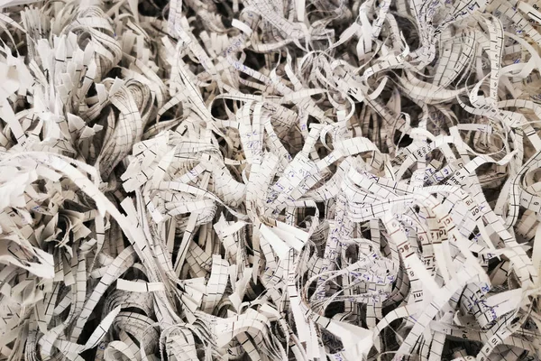 Shredding paper texture — Stock Photo, Image