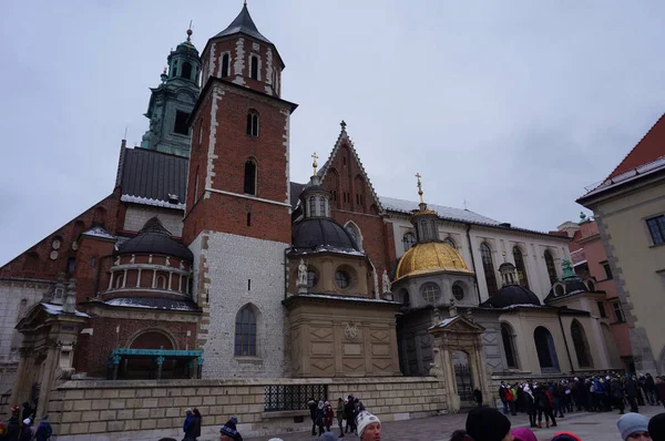 Régi Krakow Kastély Wawel Lengyelországban — Stock Fotó