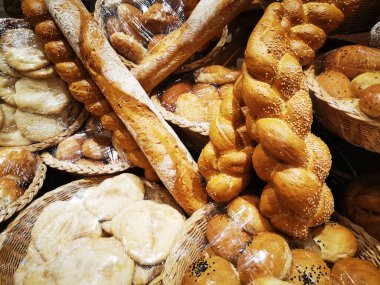 different bread food texture as nice background