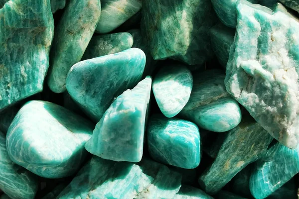 Amazonite Mineral Struktur Som Mycket Trevlig Naturlig Bakgrund — Stockfoto