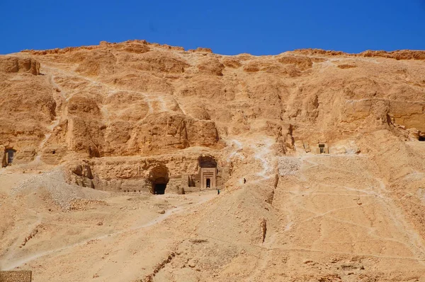 Долина Царей Египте Голубым Небом — стоковое фото