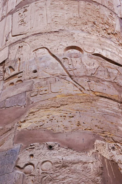 Иероглифы Текстуры Египта Карнак Хороший Фон — стоковое фото