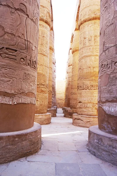 Gran Salón Hipóstilo Los Templos Karnak Egipto —  Fotos de Stock