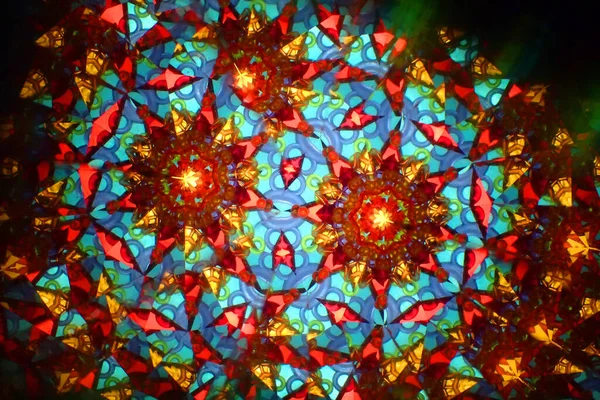 Çok Renkli Kaleydoskop Dokusu Çok Soyut Bir Arkaplan Olarak — Stok fotoğraf