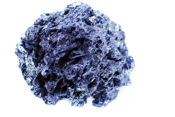 Syntetisk Meteorit Isolerad Den Vita Bakgrunden — Stockfoto