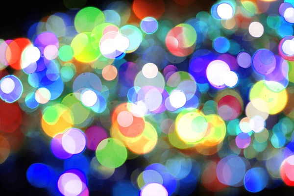 Christmas Color Lights December Holiday Background — Stock Photo, Image
