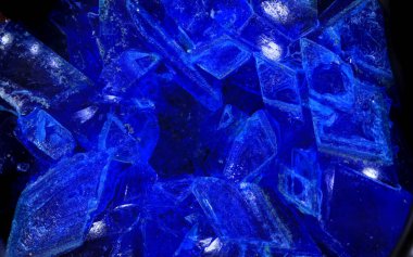 Mavi vitriol mineral dokusu güzel arkaplan olarak
