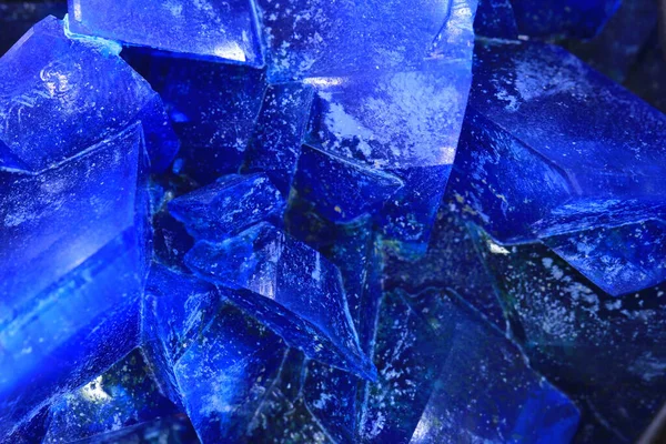 Textura Mineral Azul Vitriol Como Fundo Agradável — Fotografia de Stock