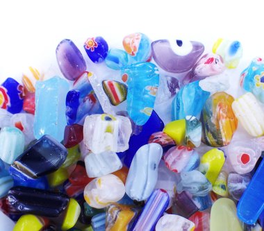 Renkli cam boncuklar desen olarak güzel arkaplan