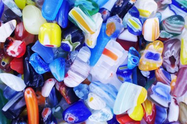 Renkli cam boncuklar desen olarak güzel arkaplan