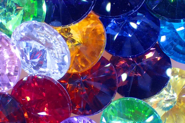 Kleur Plastic Diamanten Textuur Als Mode Achtergrond — Stockfoto
