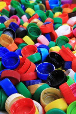 Plastik kaplama dokusu geri dönüşüm endüstrisi arka planı olarak