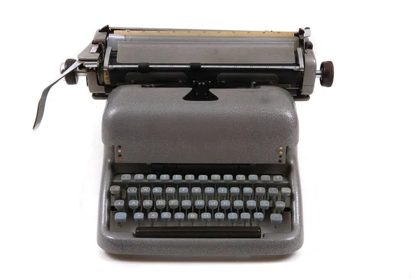 Alte Schreibmaschine Aus Der Tschechoslowakei Isoliert — Stockfoto