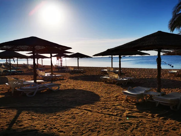 Praia Egito Como Fundo Muito Agradável — Fotografia de Stock